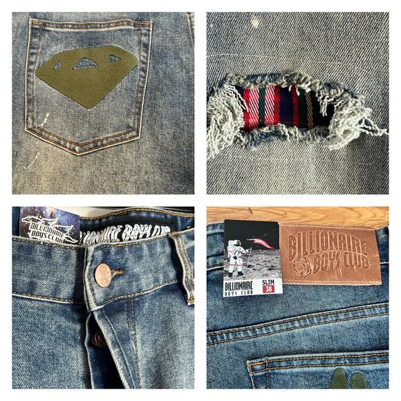 Billionaire Boys Club Moonrocks Slim Fit Jeans Size 38 - Picture 12 of 13